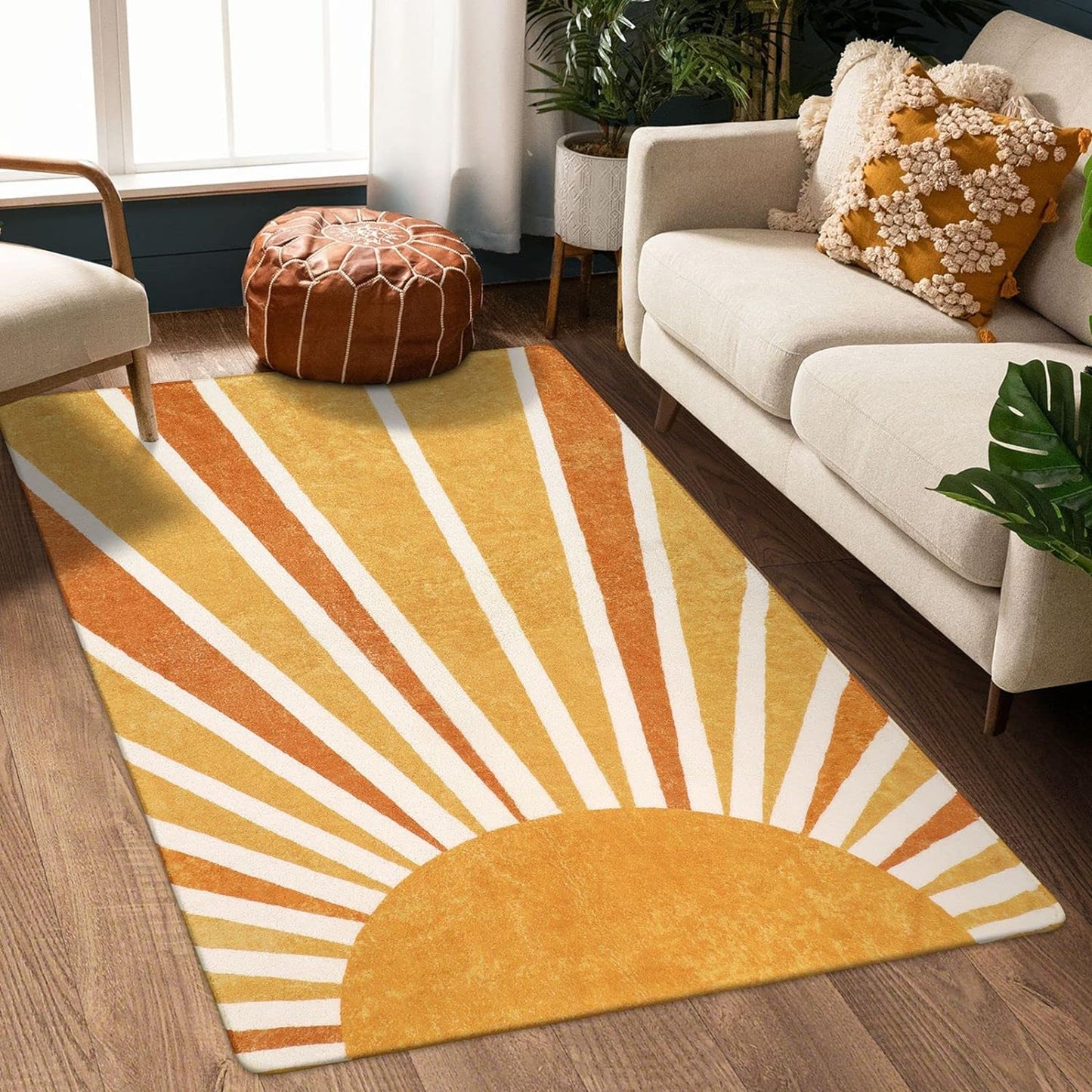 Lahome Boho Area Rug: Soft Non-Slip 4ftx6ft for Any Room