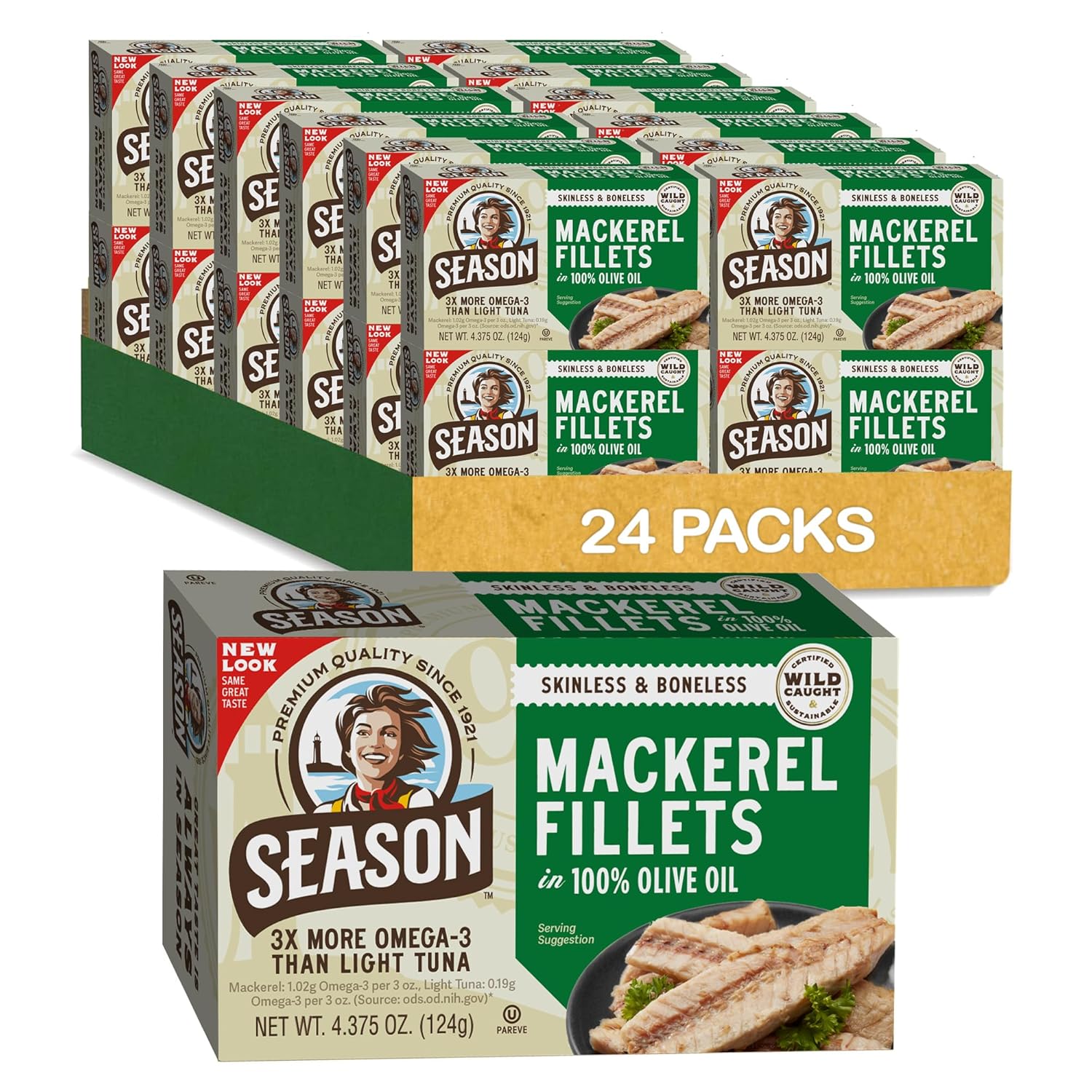 Season Mackerel in Olive Oil - Nutritious Keto Snack Option
