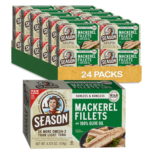 Season Mackerel in Olive Oil - Nutritious Keto Snack Option