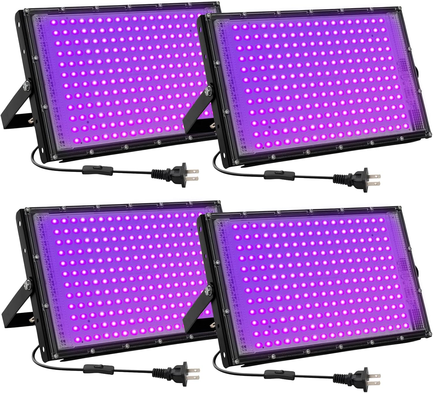 200W LED Black Lights for Glow Party - High Power UV Floodlight