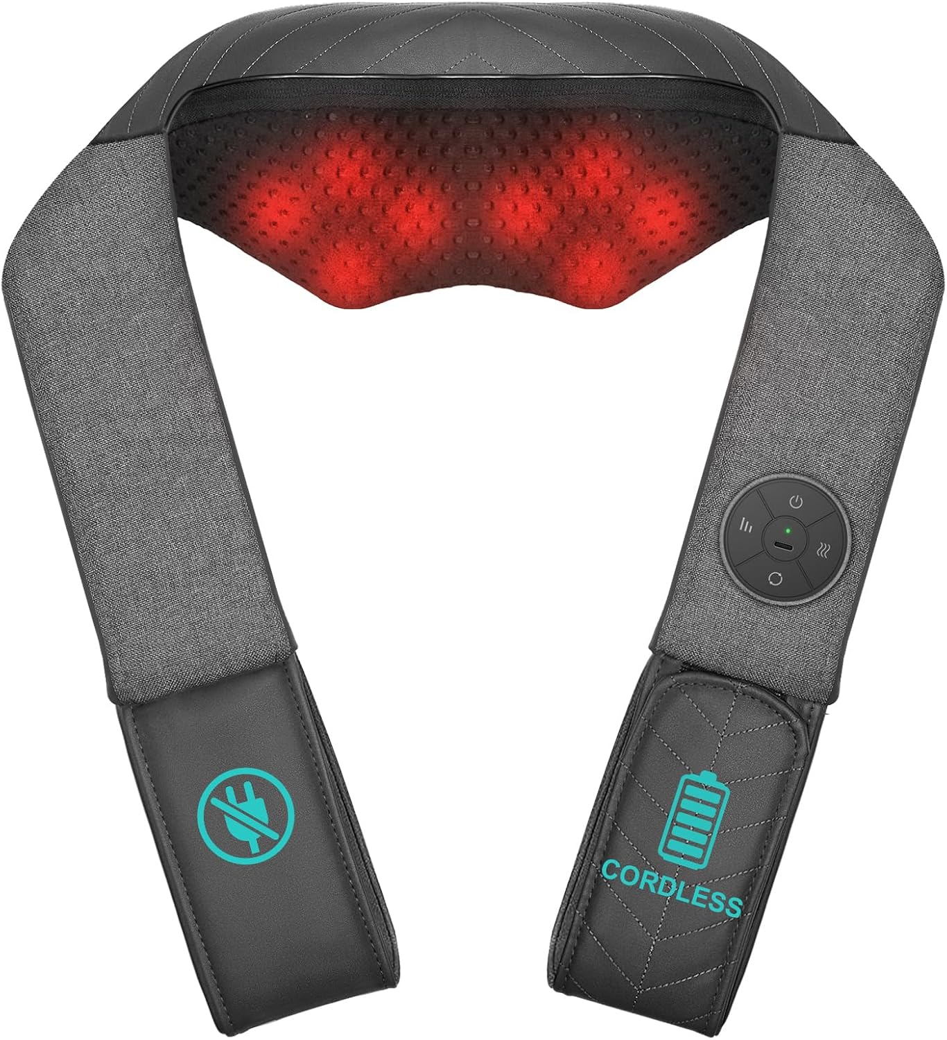 Nekteck Cordless Neck and Back Massager for Pain Relief