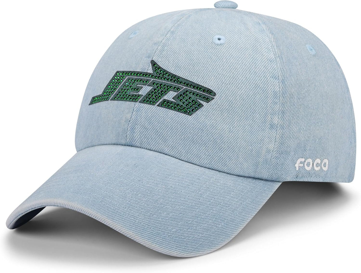 FOCO Women's NFL Team Rhinestone Logo Denim Casual Hat Review