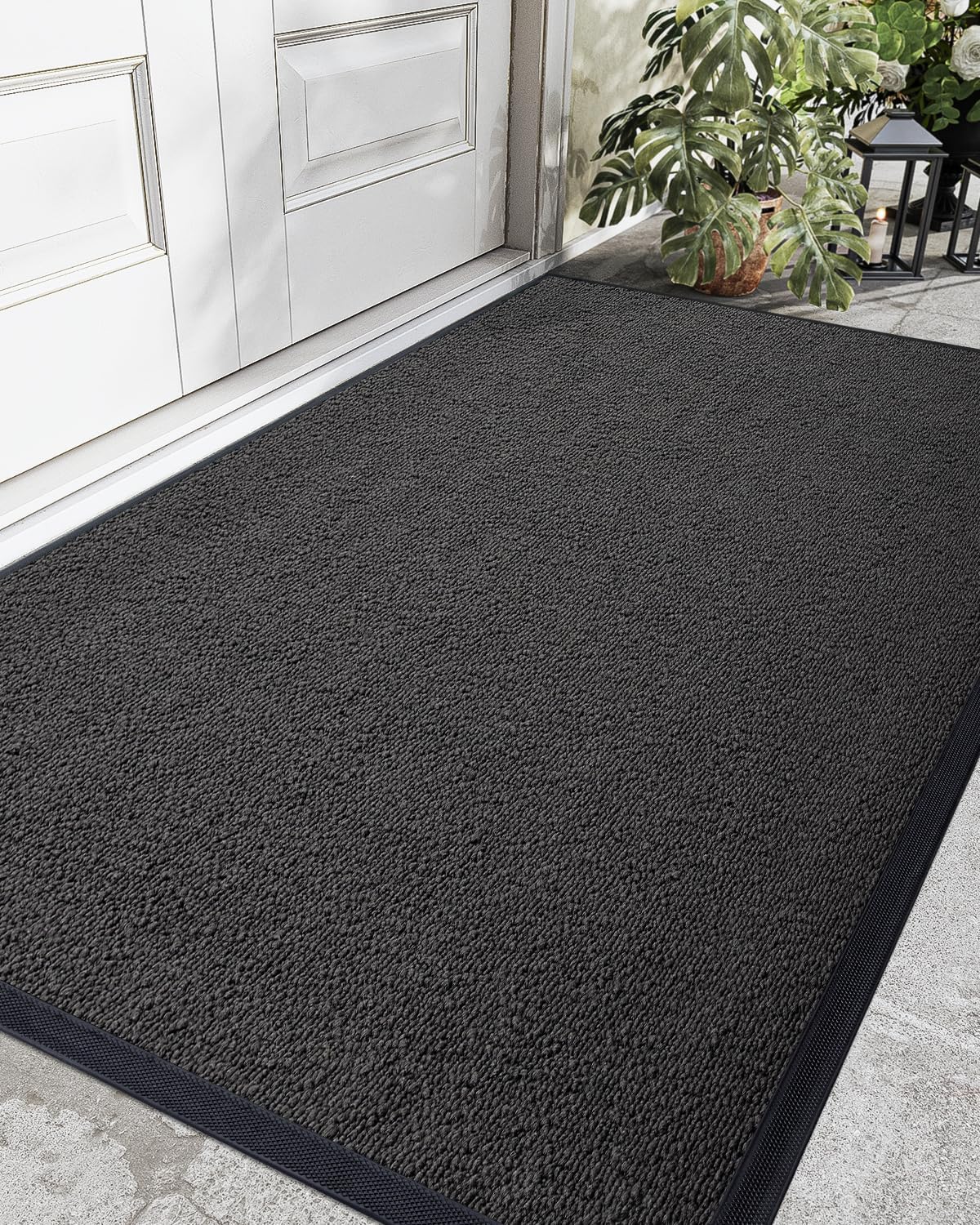 DEXI Front Door Mat Heavy Duty Non Slip Welcome Mats for Entryway