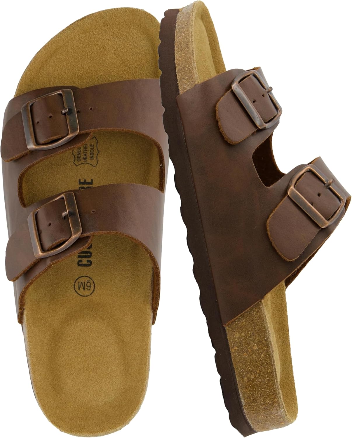 Cushionaire Lane Cork Footbed Sandals for Women - Comfort & Style
