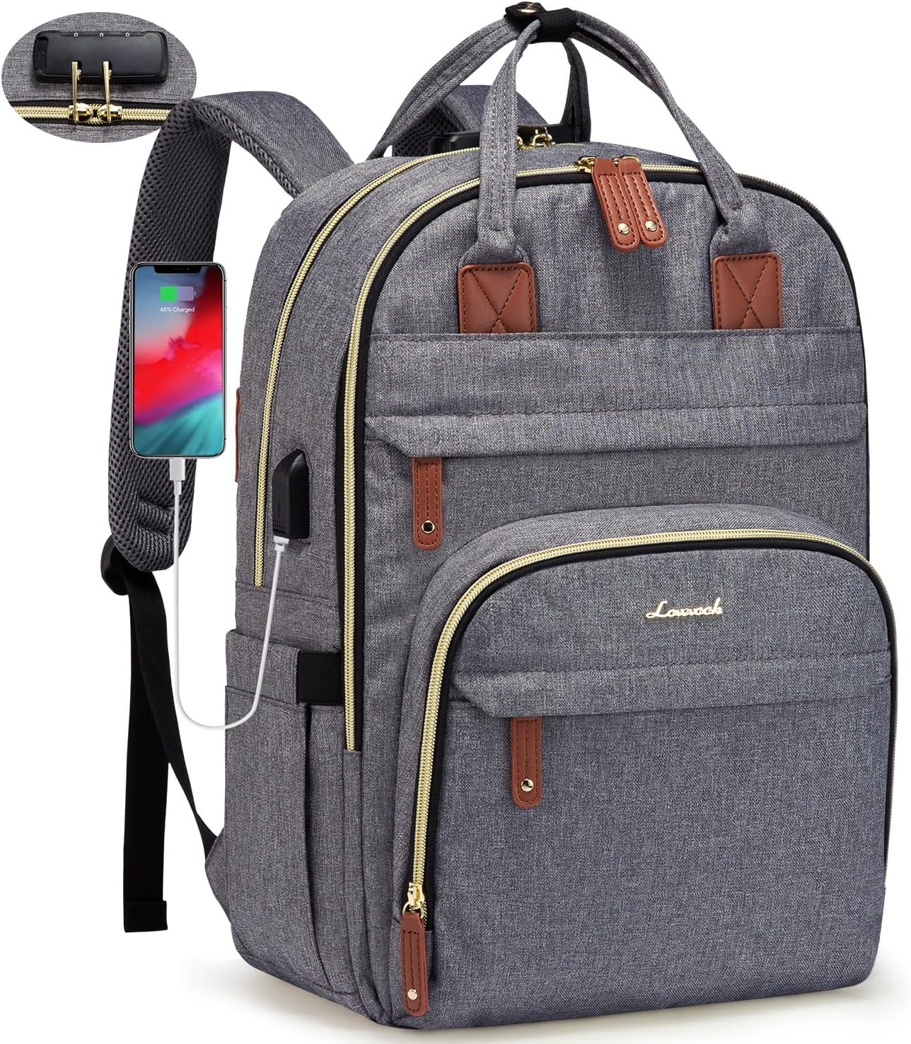 LOVEVOOK Laptop Backpack for Women with Large Capacity Design