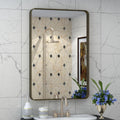 16x24 Bronze Bathroom Mirror Rounded Rectangle Frame - Durable Brushed