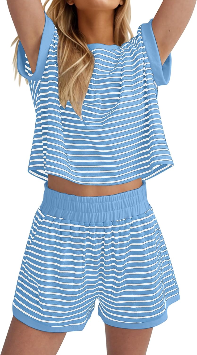 Women Summer 2 Piece Lounge Sets for Comfy Casual Style