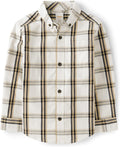 Toddler Plaid Button Up Shirt - 100% Cotton Winter Plaid
