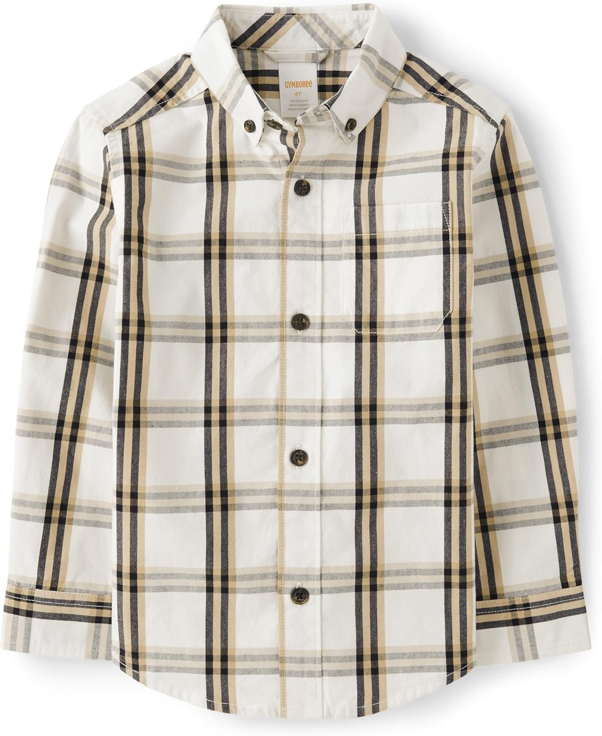 Stylish Toddler Long Sleeve Plaid Button Up Shirt for Winter Fun