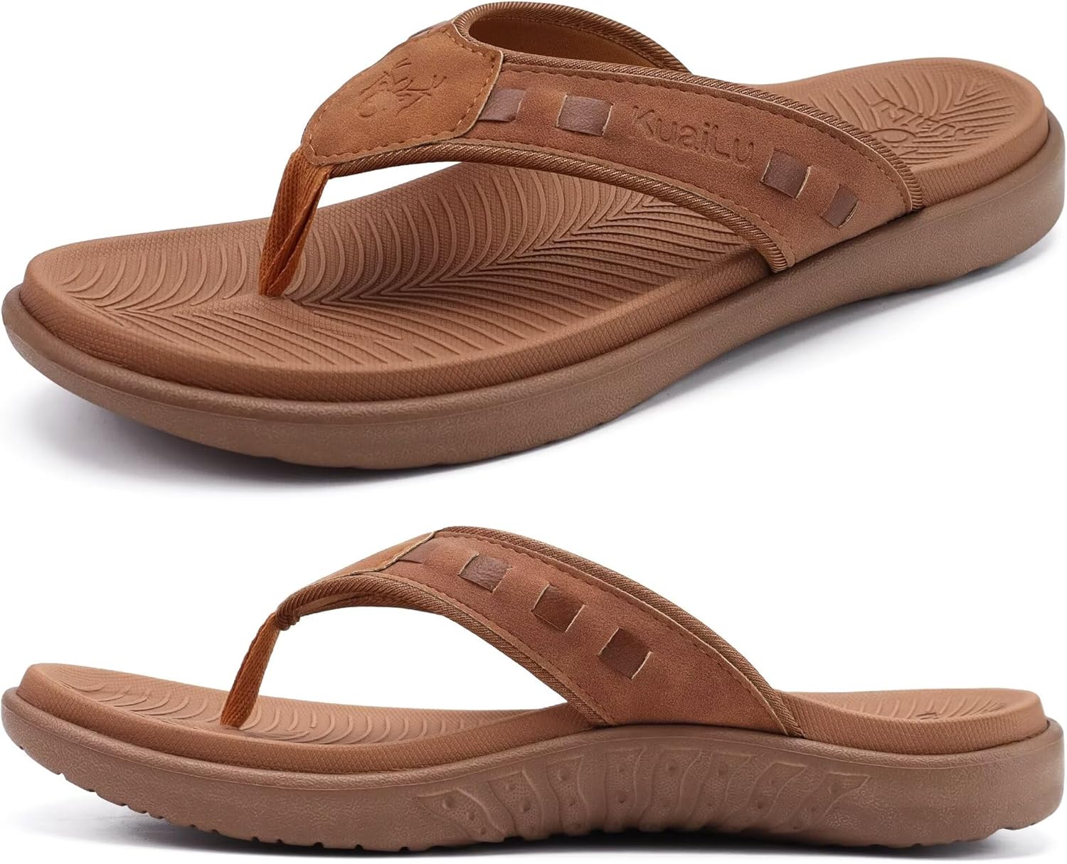 Comfort Orthotic Thong Sandals for Men with Arch Support