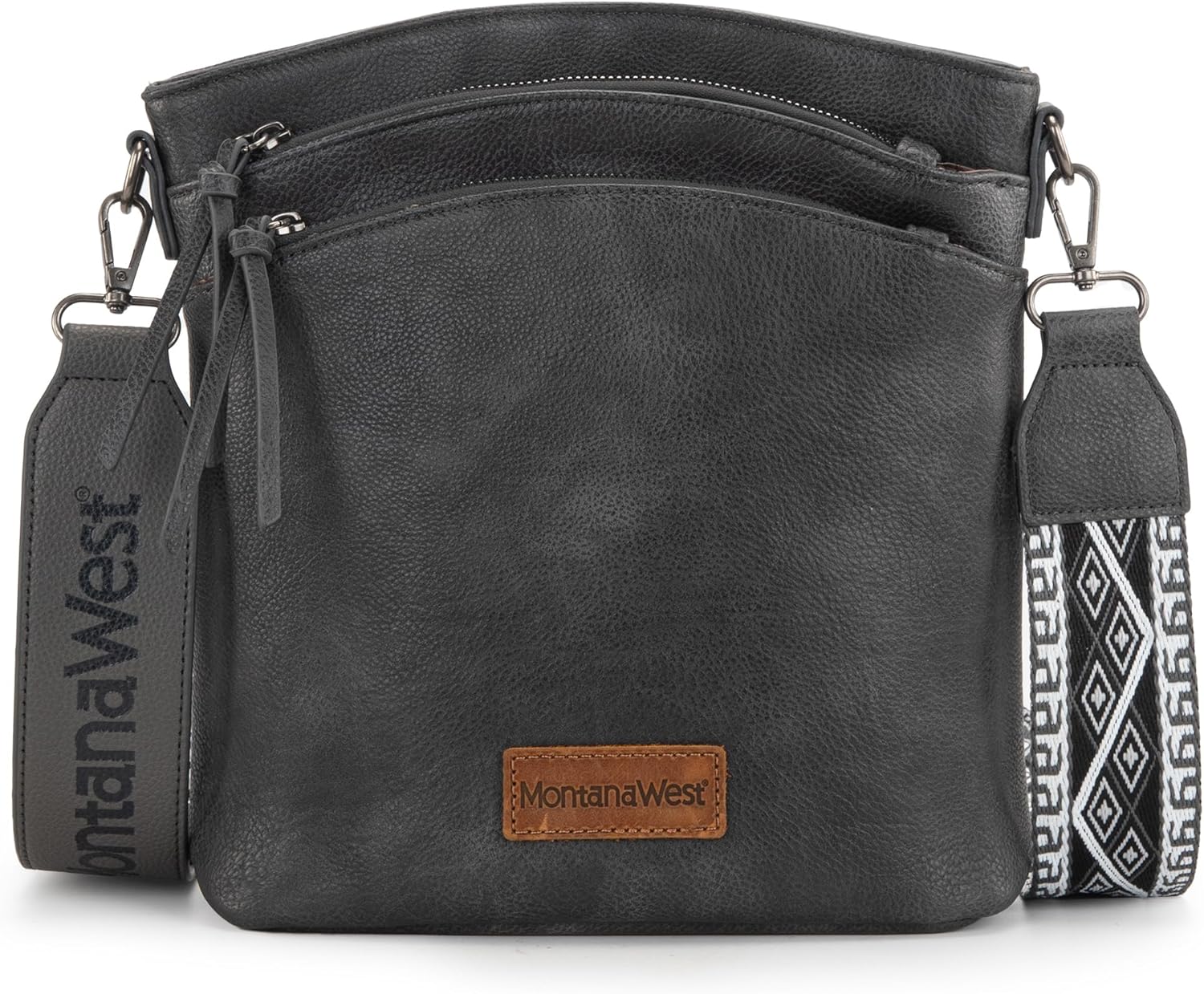 Montana West Multi Zip Pocket Large Crossbody Bag with Style