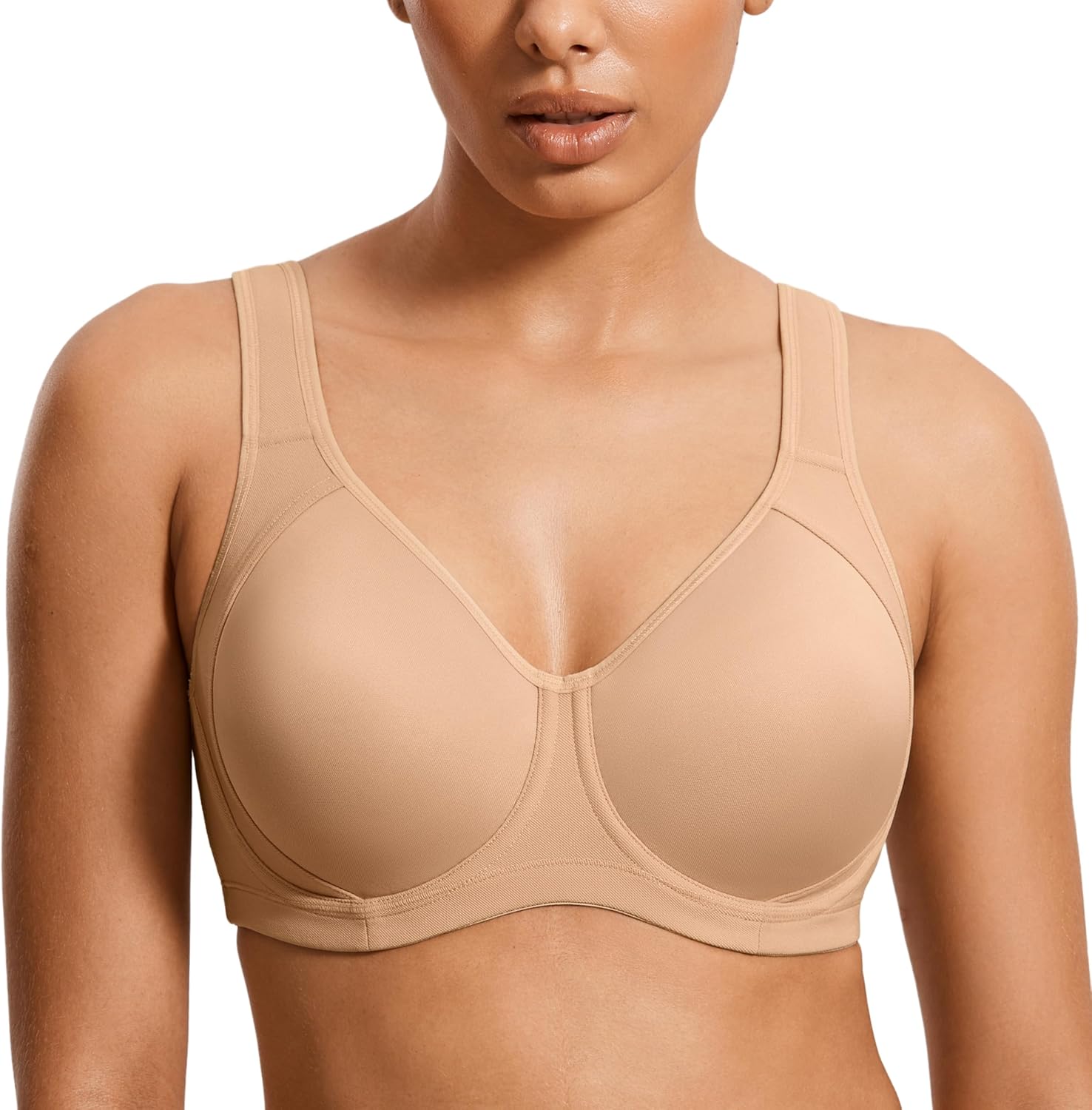 SYROKAN High Impact Sports Bras for Women with Underwire Support
