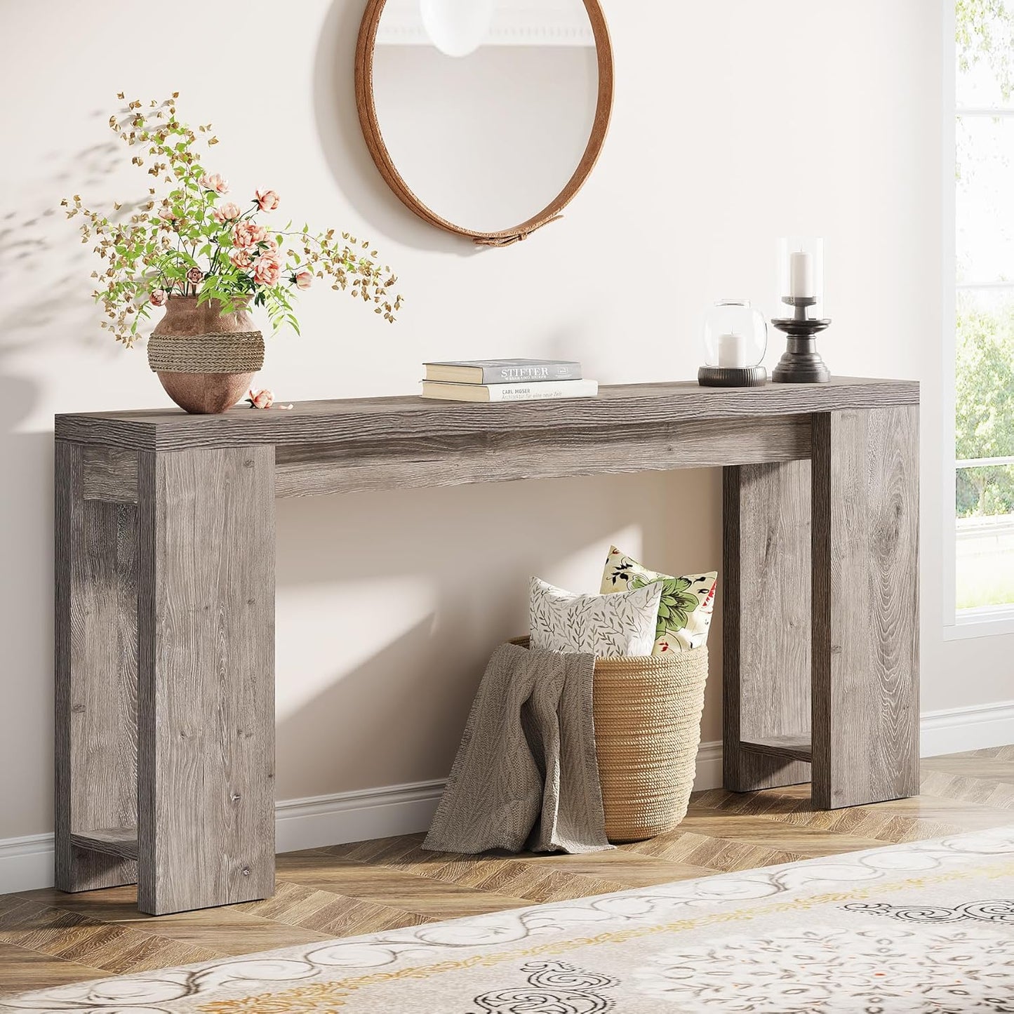 Tribesigns 70.9-Inch Extra Long Console Table for Living Room