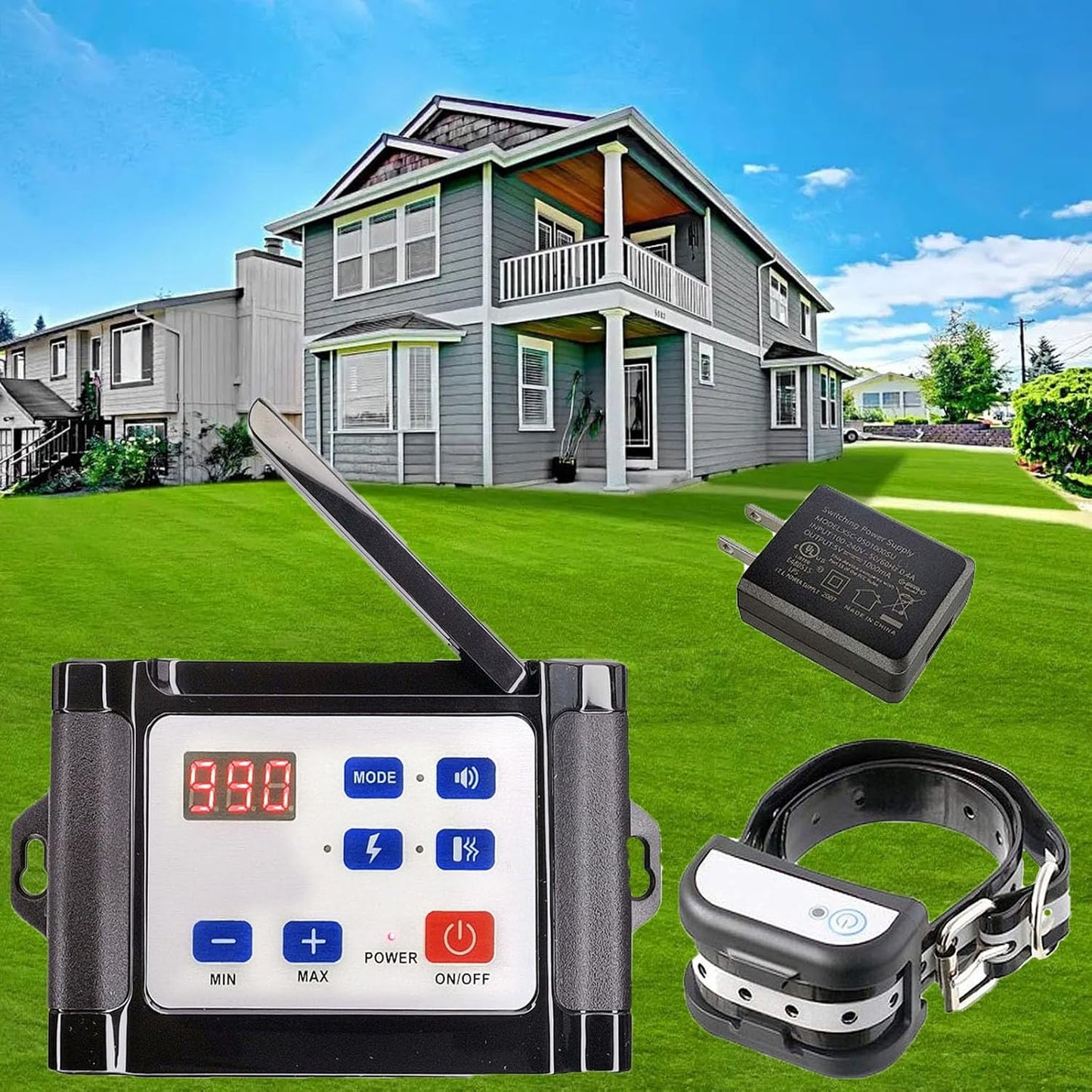 Waterproof Rechargeable Wireless Dog Fence - Train and Protect Your Pup!