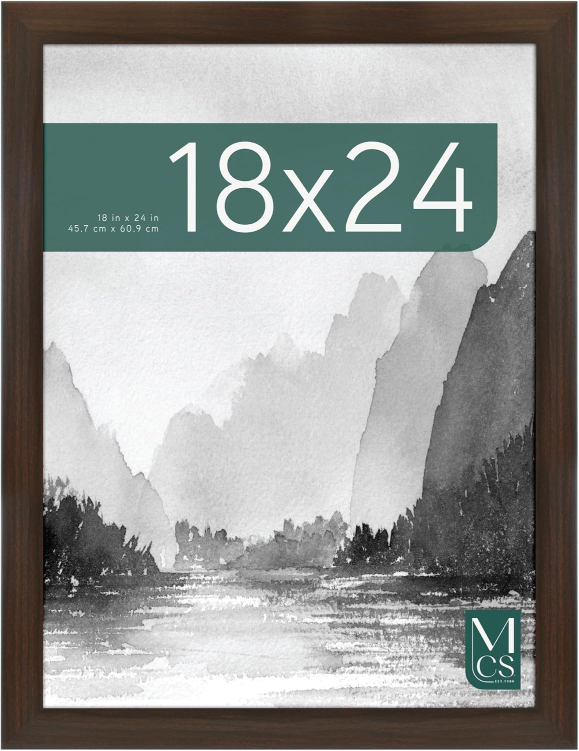 MCS Museum Poster Frame 18x24 Espresso Woodgrain for Art