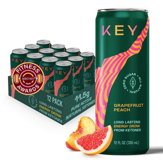 KEY Ketone Energy Drink - Natural Sugar Free Energy Boost