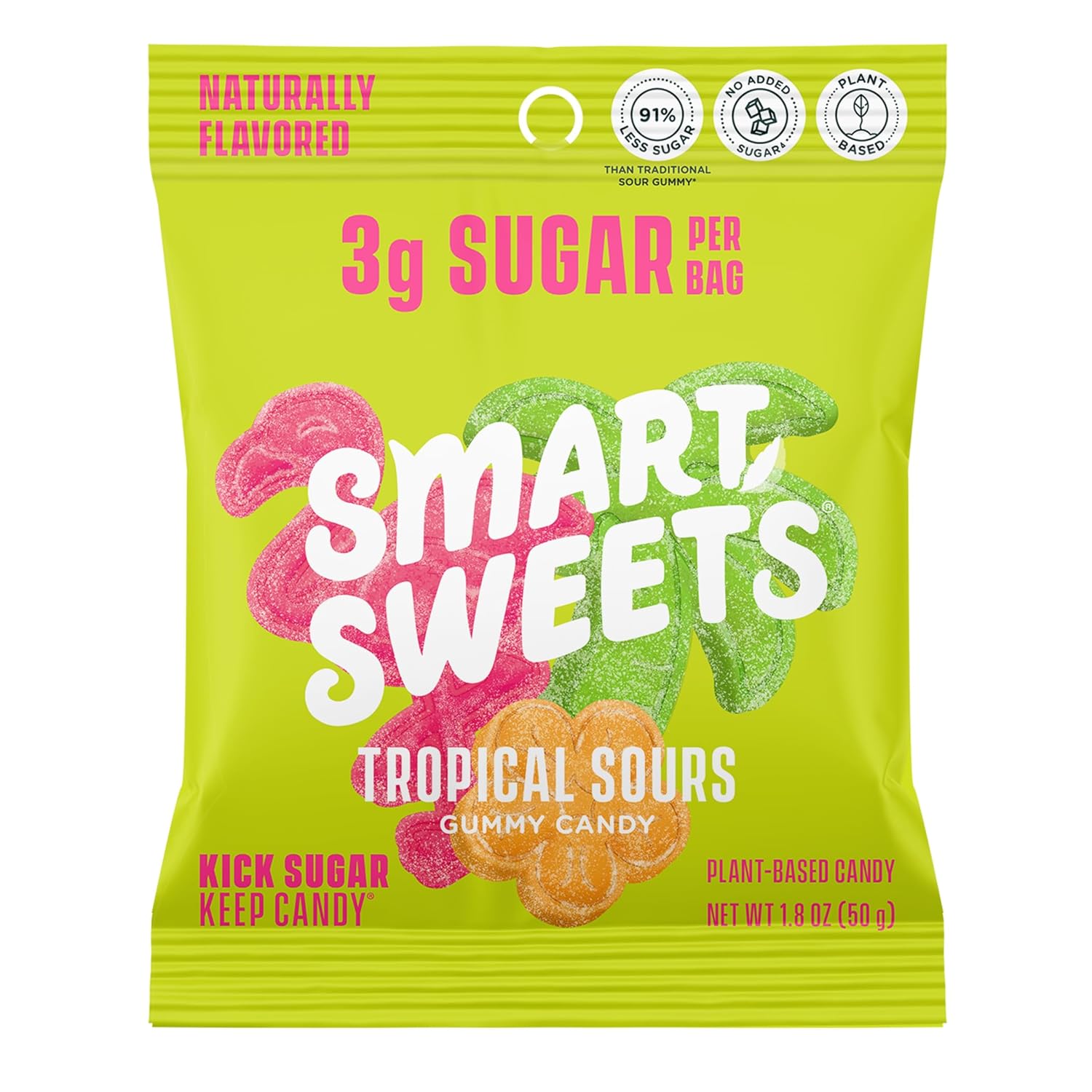 SmartSweets Tropical Sours Gummy Candy: Low Sugar Treat