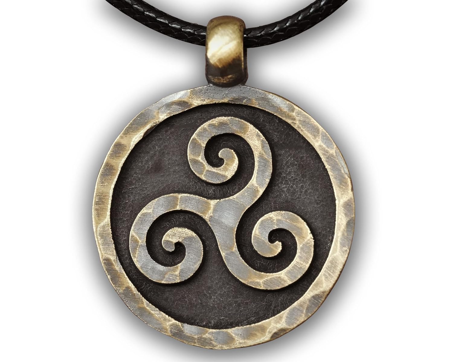 Celtic Triskelion Endless Spiral Pendant Necklace for Everyday Wear