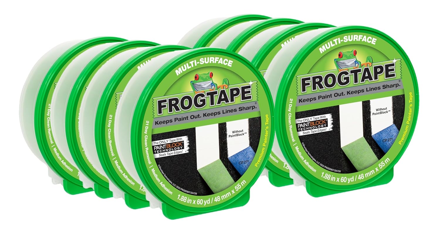 FrogTape Multi-Surface Painters Tape with PaintBlock Technology