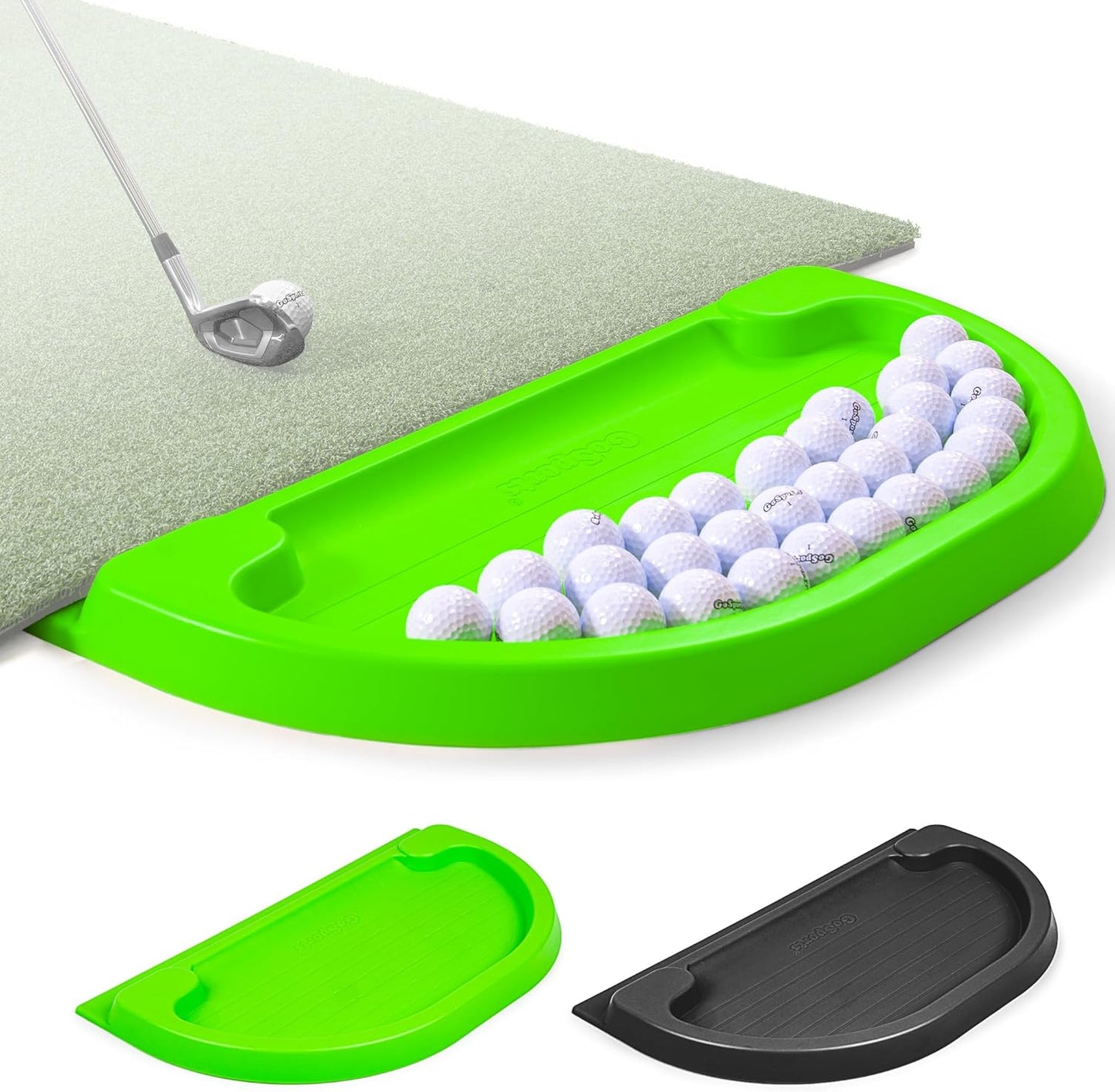 GoSports All-Weather Golf Ball Tray - 70 Ball Capacity - Ultimate Organization