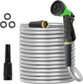 Metal Garden Hose 150ft by TVKB - Super Tough & Flexible