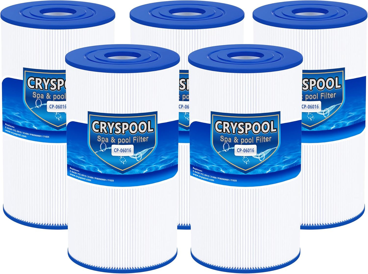 Cryspool 06016 Filter for PWK30, C-6430, and More - 5 Pack