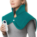 Neck Shoulder Heating Pad for Back Pain Relief - Weighted Heat Wrap