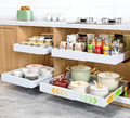 4 Pack Pull Out Cabinet Organizer 21in Deep - Smooth Slide Storage