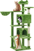 Yaheetech 57in Cat Tree with 2 Door Condo and Sisal Posts - Cozy Tower
