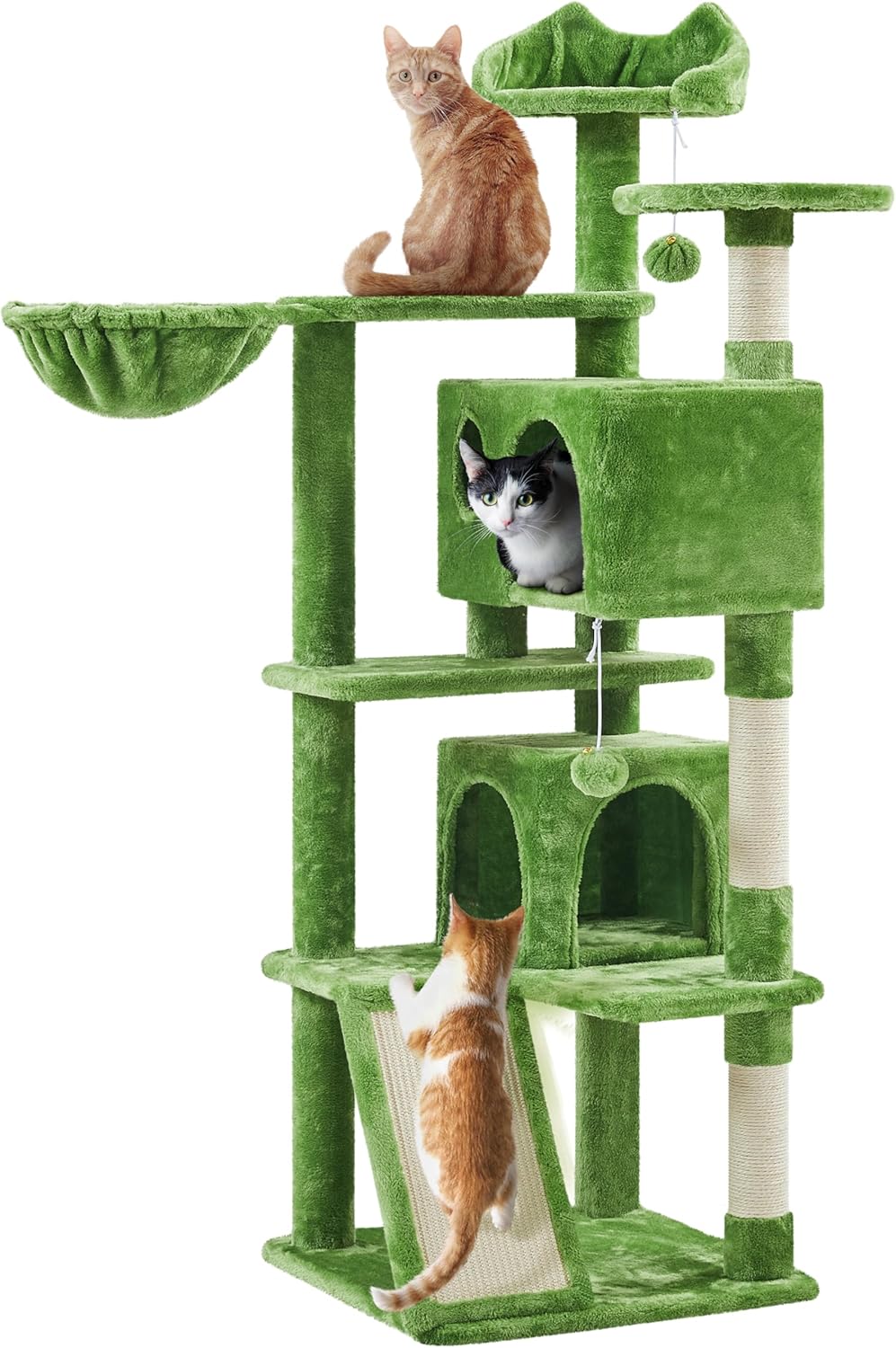 Yaheetech 57in Cat Tree Tower for Indoor Cats with Condos