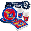 Kansas Jayhawks Party Supplies Set for 16 Guests by Westrick