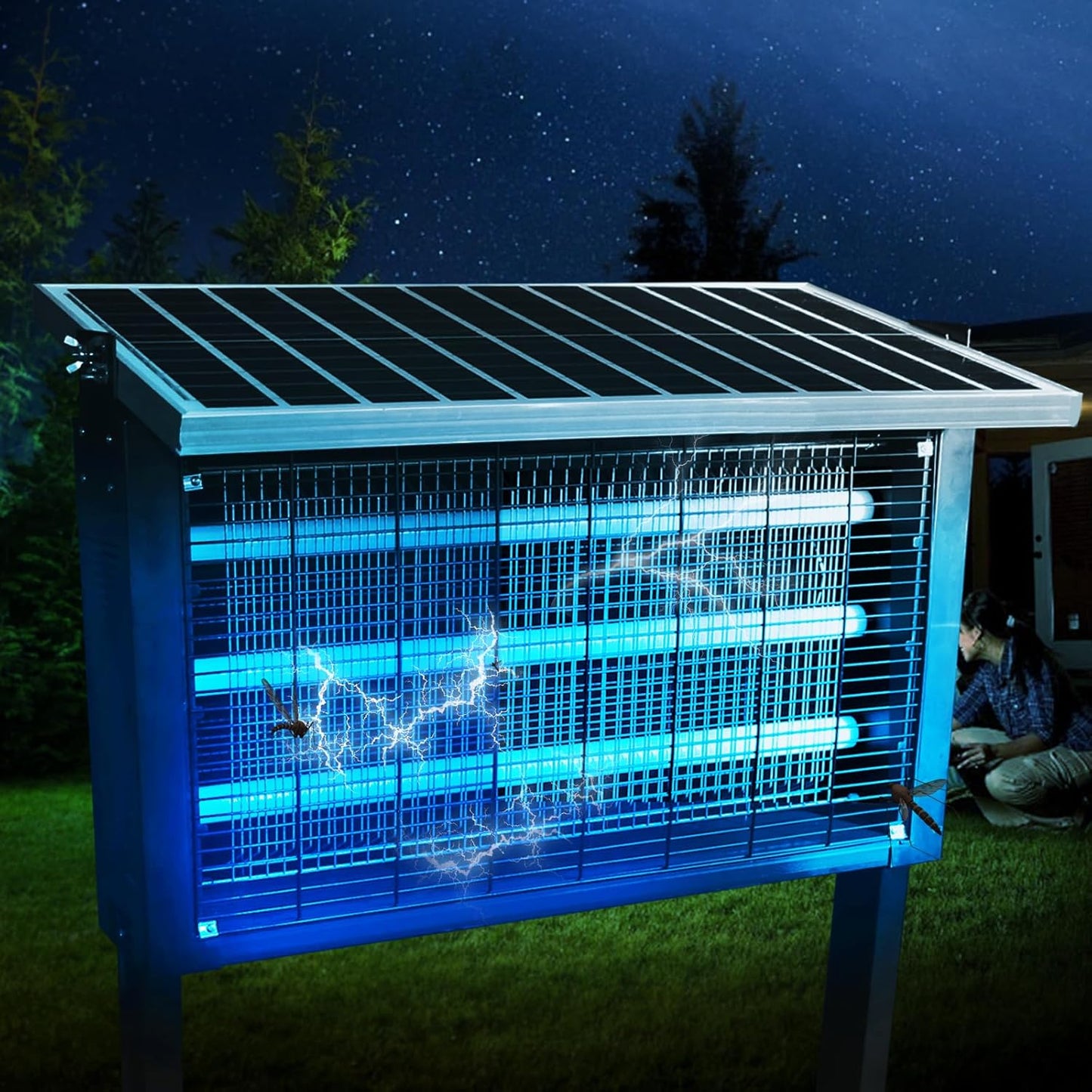 Super Large Solar Bug Zapper for Outdoor Pest Control Needs