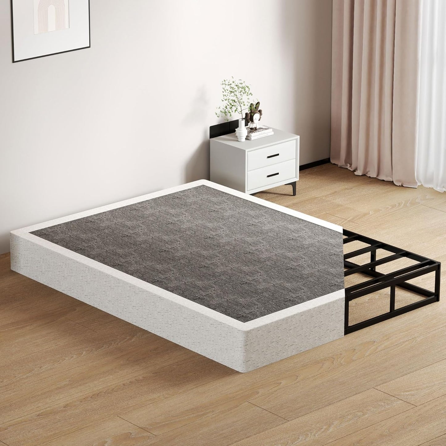 Metal Box Spring Full Size - 9 Inch High Profile Heavy Duty