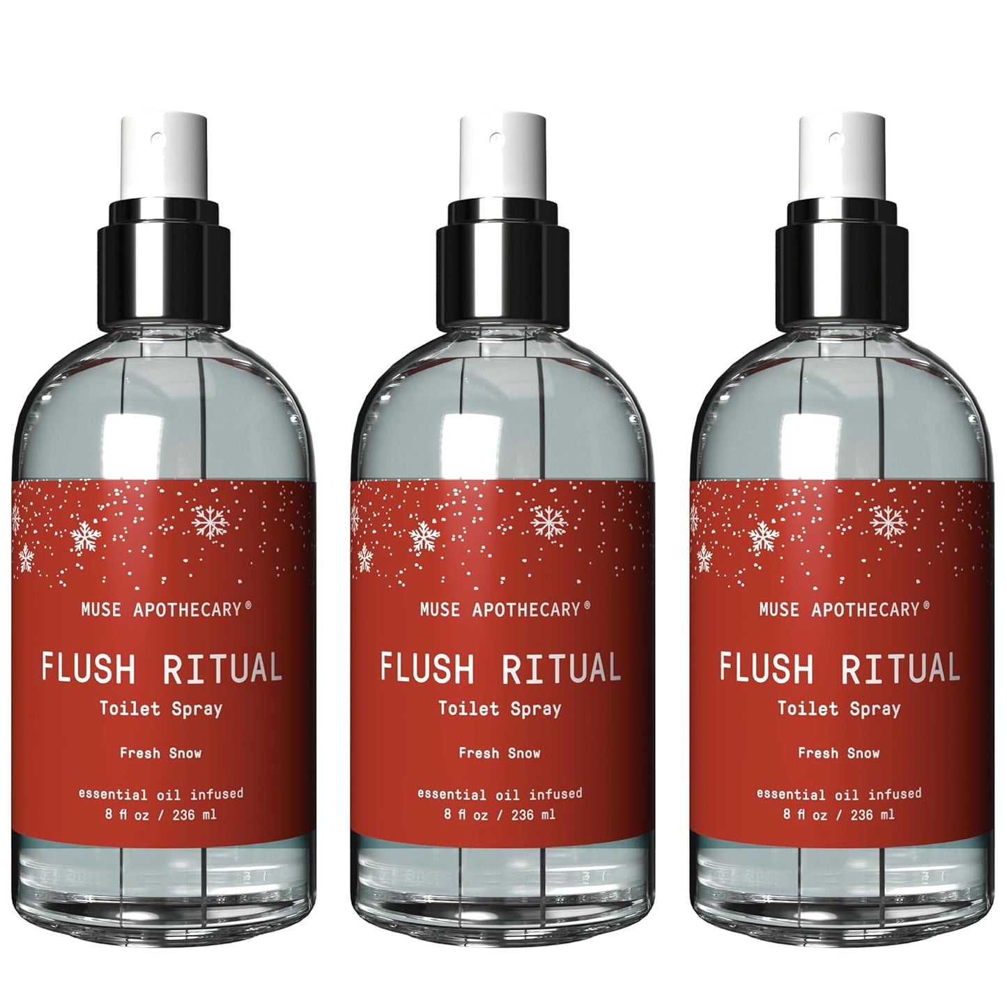 Muse Apothecary Flush Ritual Toilet Spray - Fresh Snow Scent