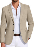 COOFANDY Mens Casual Blazer Knit Sport Coat Lightweight Two Button go!