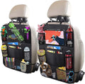 Car Backseat Organizer with 10ft Table Holder and Touch Tablet Pocket