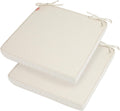 Patio Chair Cushion 18x18x2.5 in 2-Pack Cream - Indoor/Outdoor