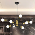 Mid Century Modern 8-Light Sputnik Chandelier for Any Room