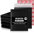 Bubble Mailers 8x12 in 100 Pack - Black Padded Mailers with Fragile