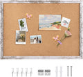 Cork Board Bulletin Board 35.4x23.6 in - Decorative Framed Pin Board