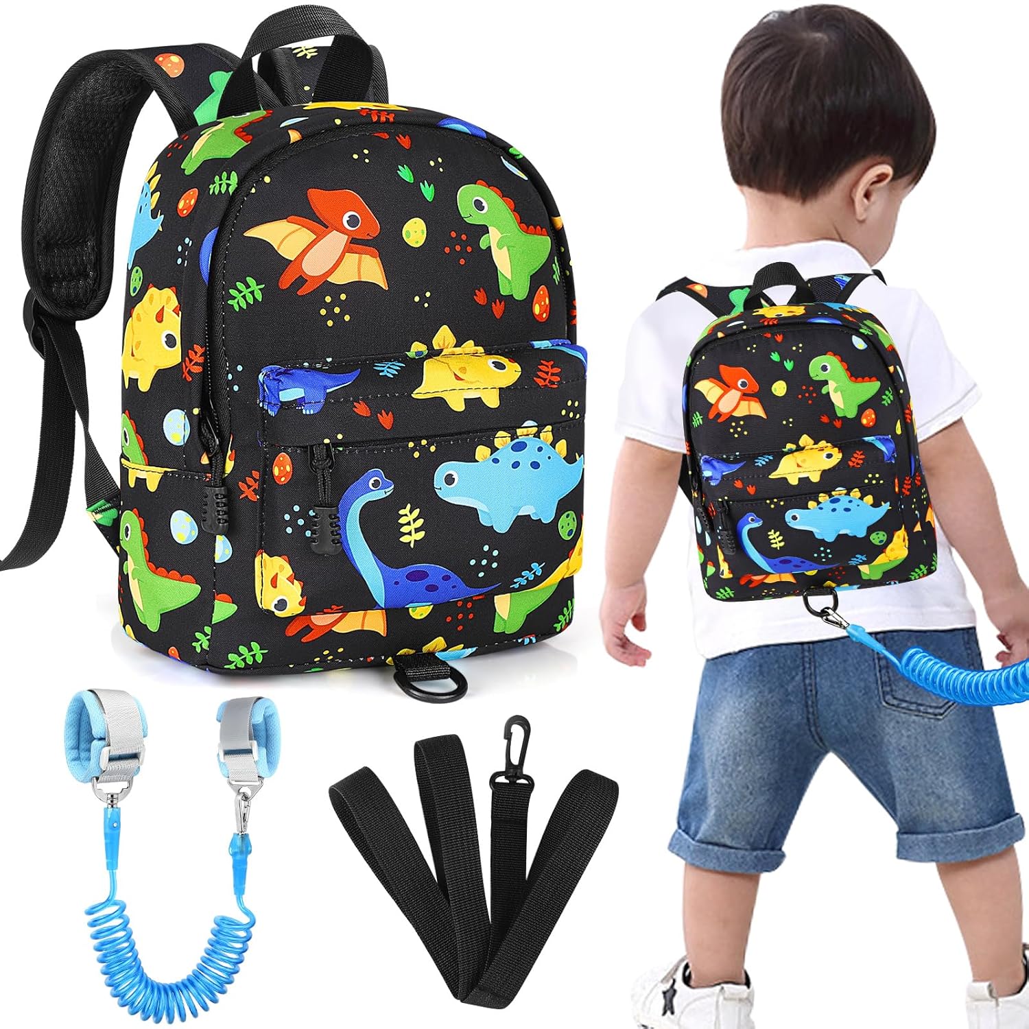 Cute Dinosaur Toddler Backpack Leash - Safe & Stylish!