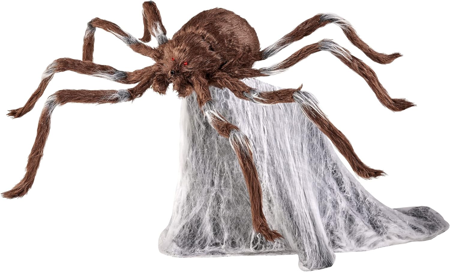 21 Inch Brown Jumping Spider Animatronics for Halloween Fun
