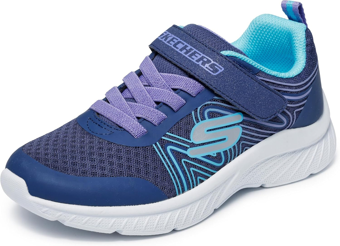 Skechers Kids' Microspec Plus-Swirl Sweet Sneakers for Girls