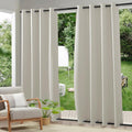 RYB HOME Outdoor Curtains for Patio and Porch - Waterproof Blackout