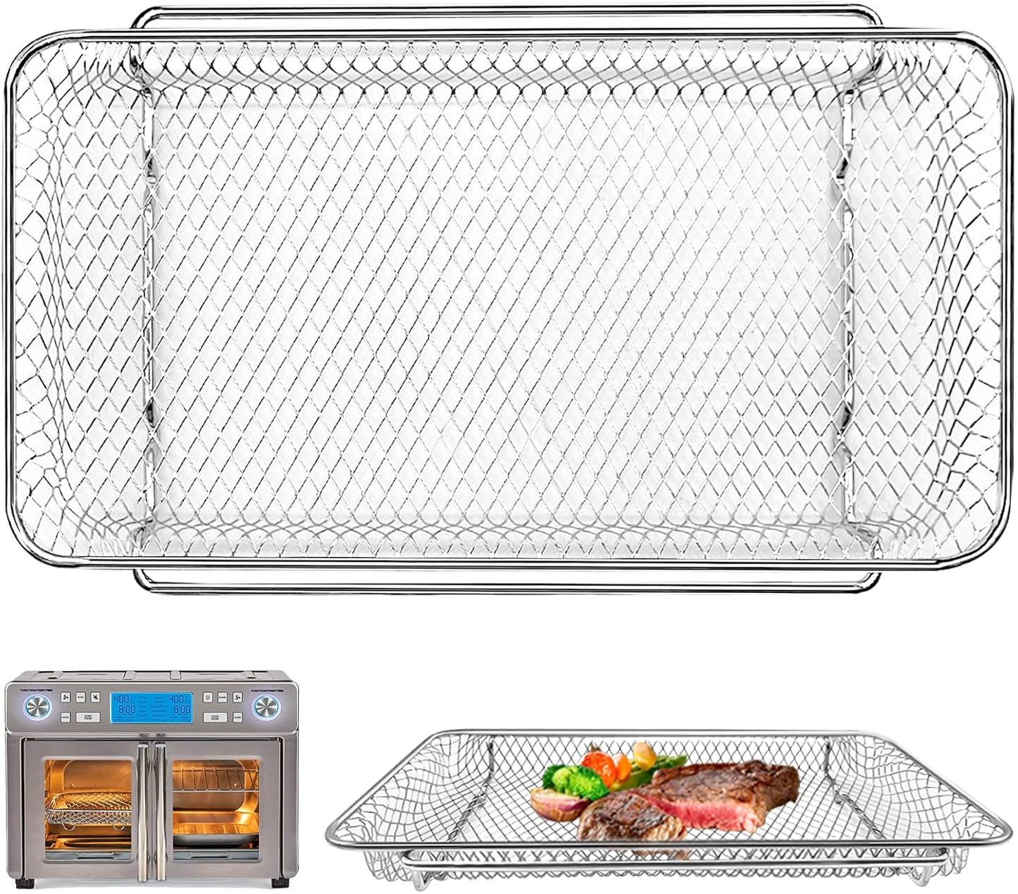 Durable Non-Stick Air Fryer Basket Replacement for Emeril Lagasse Oven - Dishwasher Safe!