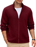 COOFANDY Mens Fleece Jacket Lightweight Warm Casual Sweater