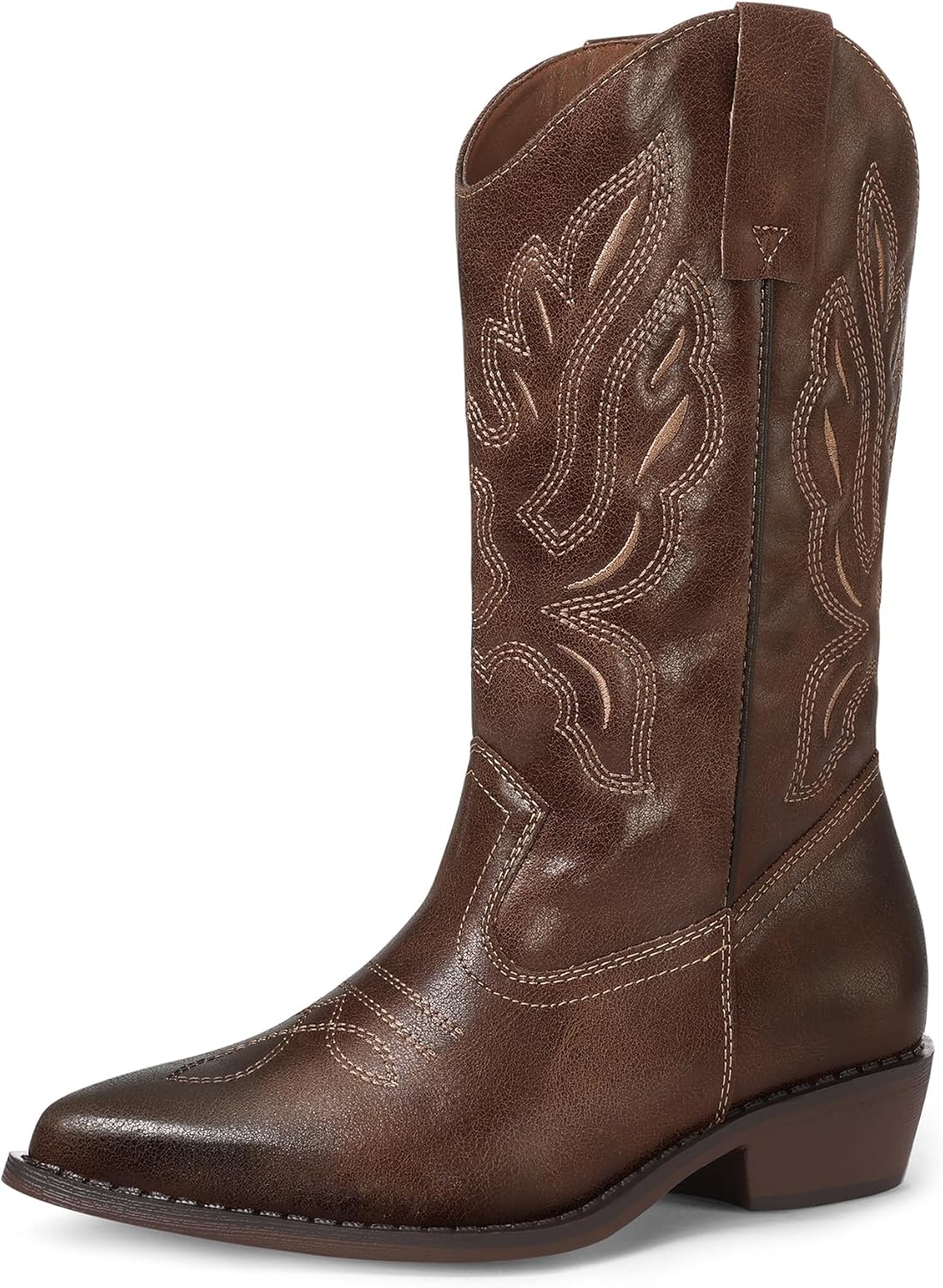 mysoft Women's Western Cowboy Boots with Chic Embroidery Style