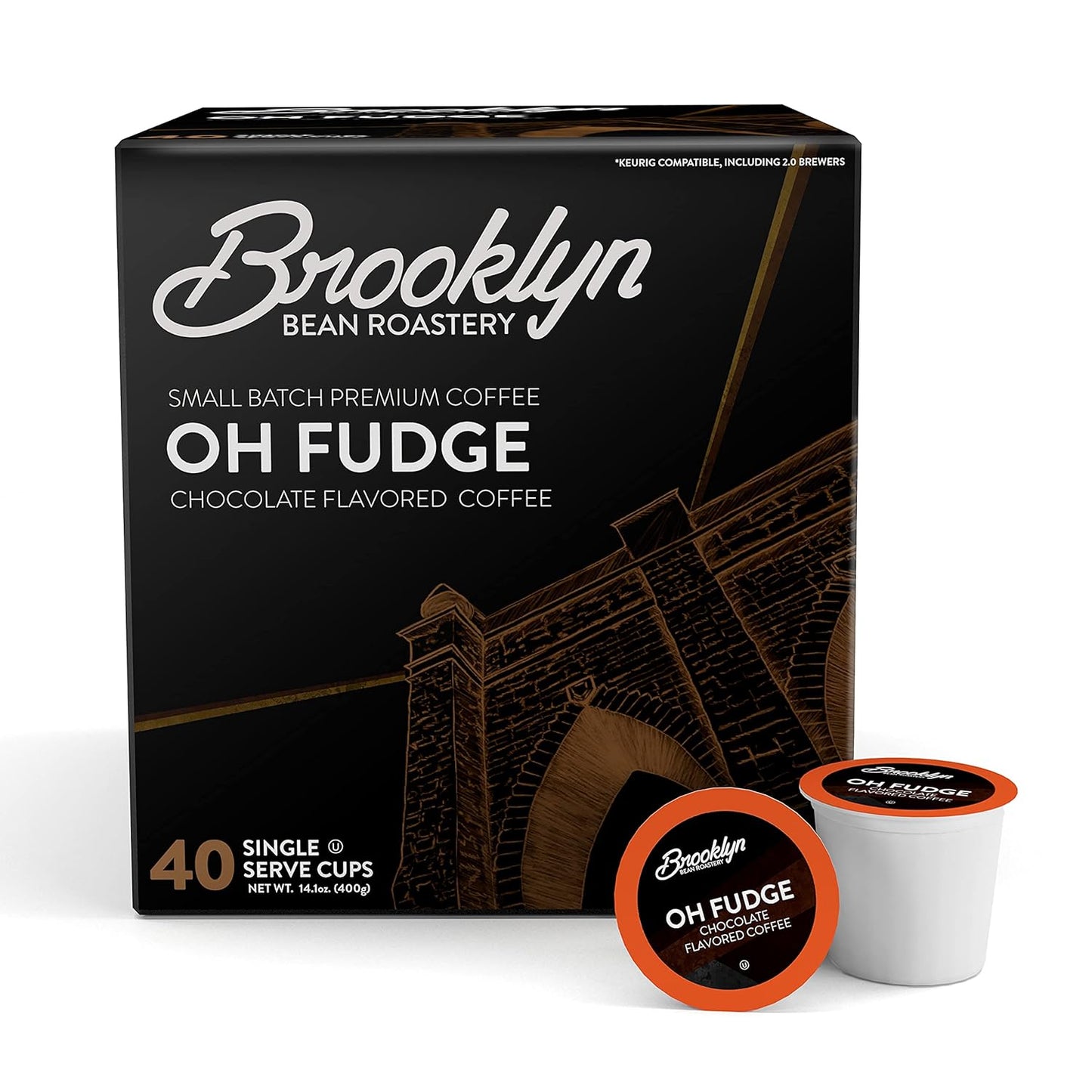 Rich Chocolate Flavored Coffee Pods - 40 Count