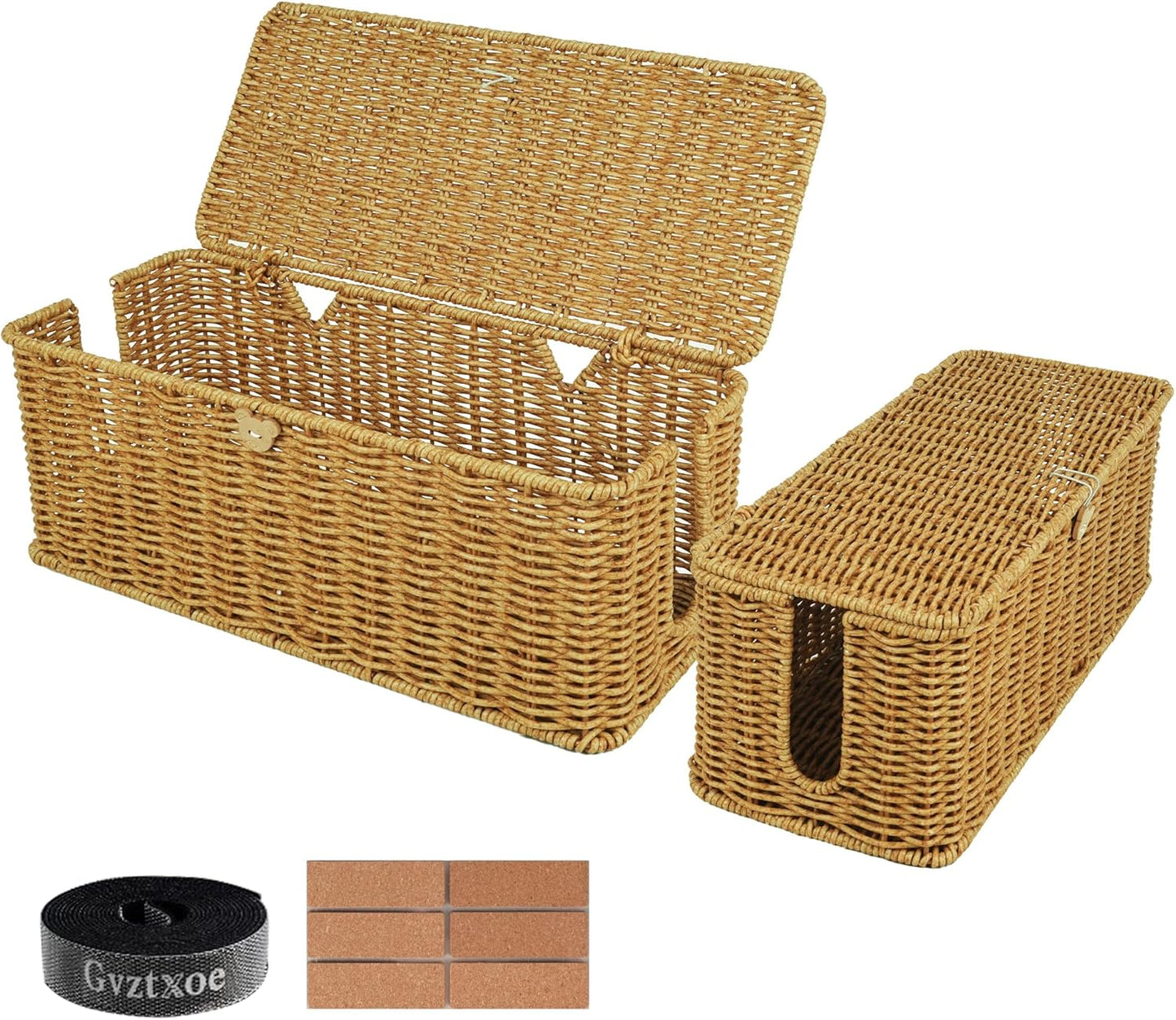 Rattan Cord Hider Set - Neatly Conceal Cables!