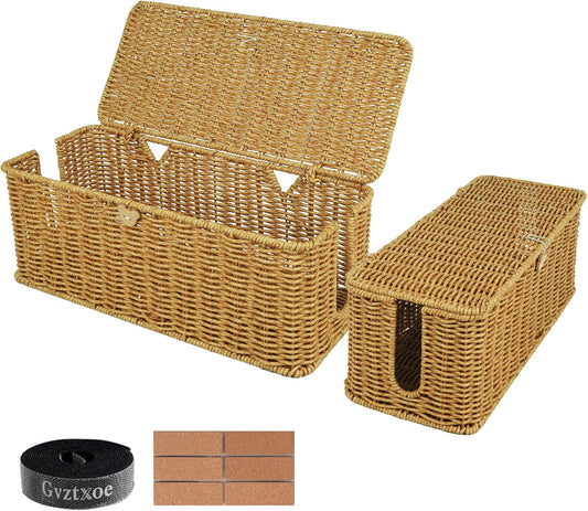 Rattan Cord Hider Set - Neatly Conceal Cables!